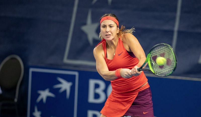 Belinda Bencic has her eyes on the ball and more after advancing to the semifinals of the Luxembourg Open