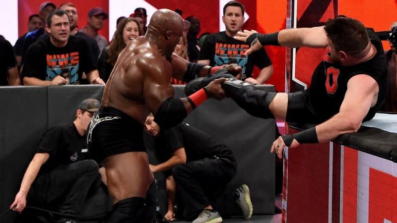 Lashley made a heel turn when he attacked Owens