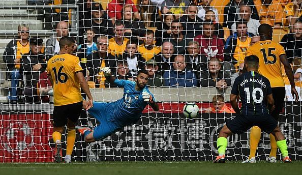 Patricio had to be alert to keep City at bay, ensuring the defending champions dropped points at Molineux