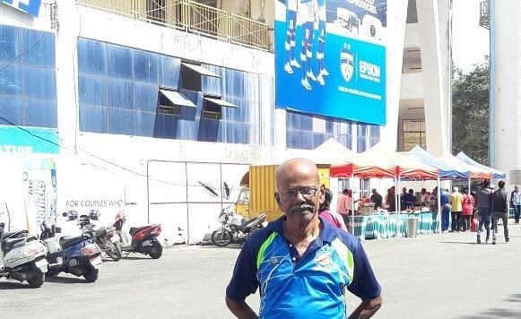 During the Asian Meet 2018 at Kanteerava Stadium, Bangalore