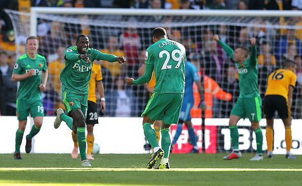 Doucoure assisted both of Watford&#039;s goals against the Wolves