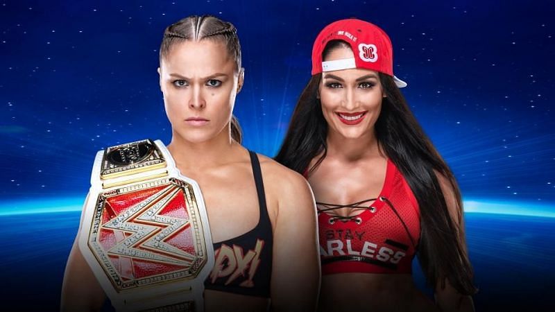 WWE Evolution: RAW Women&#039;s Champion Ronda Rousey vs Nikki Bella
