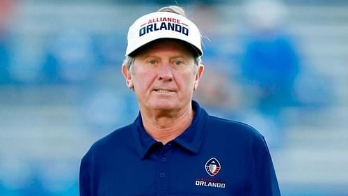 Coach Steve Spurrier of the Orlando Apollos / Photo courtesy of the Alliance Of American Football