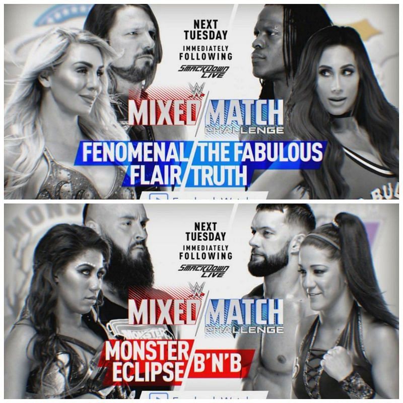Image result for bayley and finn balor vs braun strowman and ember moon