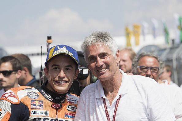 Mick Doohan and Marc Marquez at the MotoGP of Germany