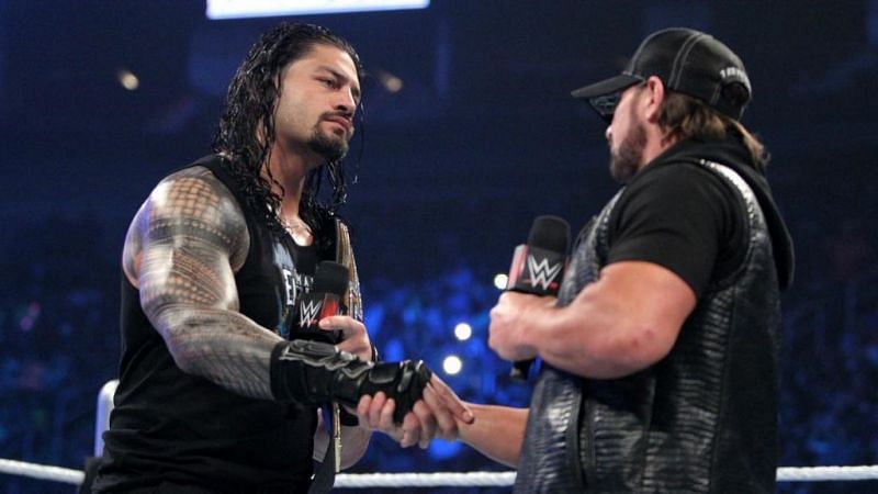 AJ Styles and Roman Reigns show mutual respect
