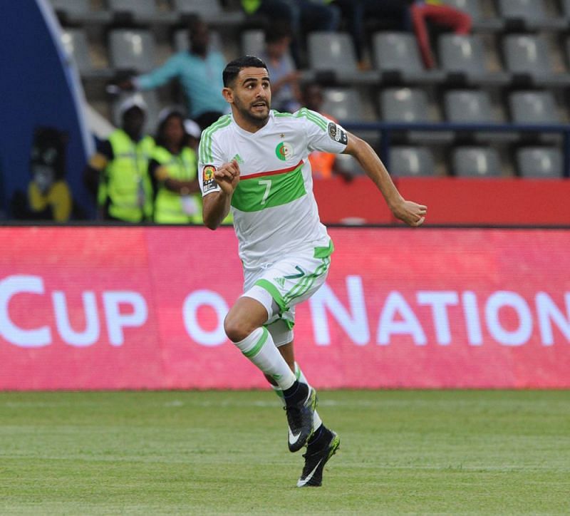 Mahrez played for Algeria at the 2014 FIFA World Cup
