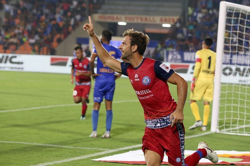 Mario Arques celebrates after scoring the first goal of the game [Credits: ISL]