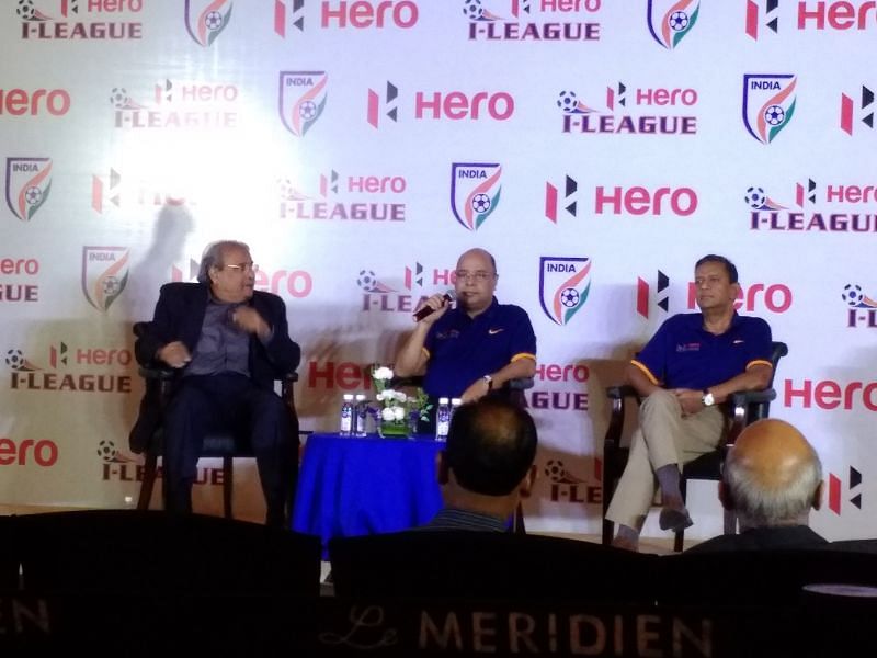 Subrata Dutta (centre) during the launch event.