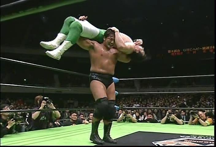 Kobashi turned Kyoko Inoue&#039;s Victoria Driver into the even more devastating Burning Hammer