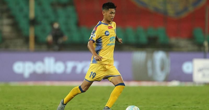 Hanghal was an unsung hero at the Kerala Blasters midfield during the 2017-18 season (Image Courtesy: ISL)