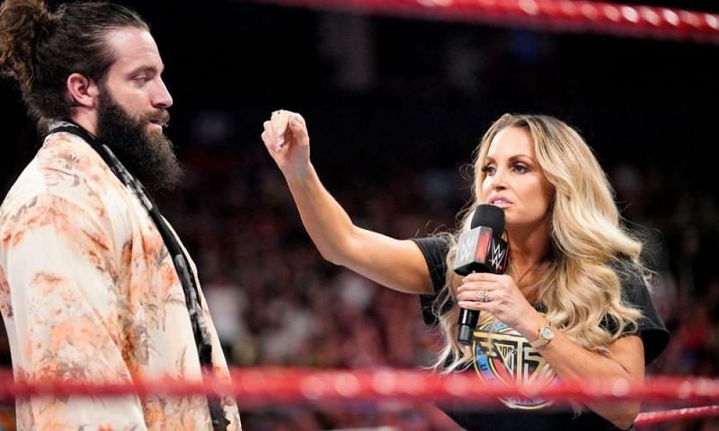 Trish Stratus confronting Elias a few weeks ago on Raw