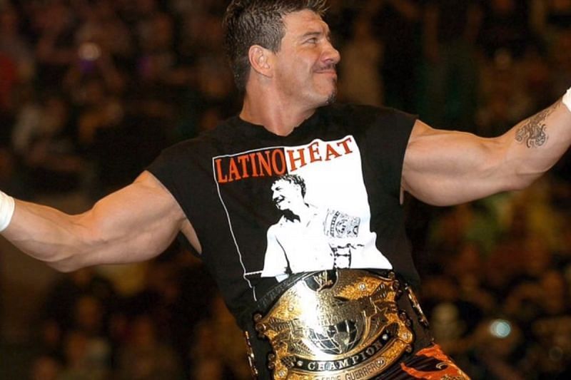 Eddie as WWE Champion in 2004.