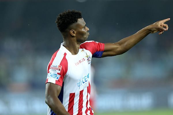 Uche was a constant threat to the Chennaiyin FC defence (Image Courtesy: ISL)