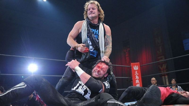 Chris Jericho attacks Kenny Omega in the weeks leading up to Wrestle Kingdom 12