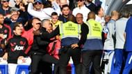 Things heated up on the sidelines as Mourinho found Sarri's assistants celebration disrespectful