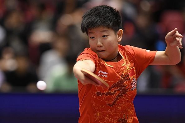 Gold medalist Yingsha Sun of China