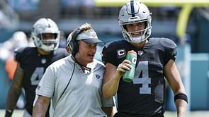 Raiders coach Gruden on QB Carr: I think he just presses at some moments