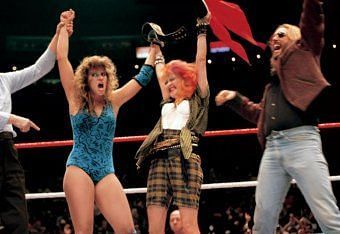 Image result for cyndi lauper wwe