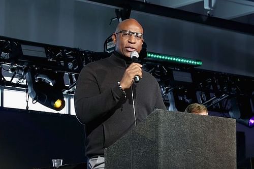 Eric Dickerson at the Leigh Steinberg Super Bowl Party 2018