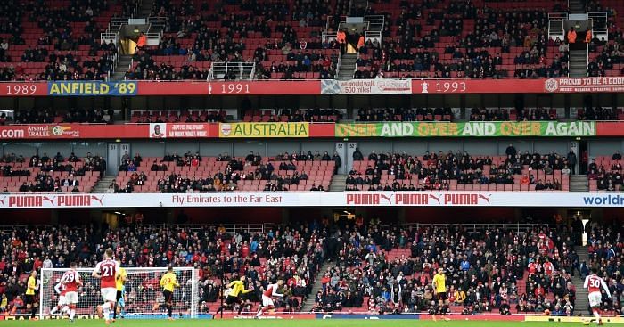 Last season, the Emirates saw empty seats as a mark of protest from the fans