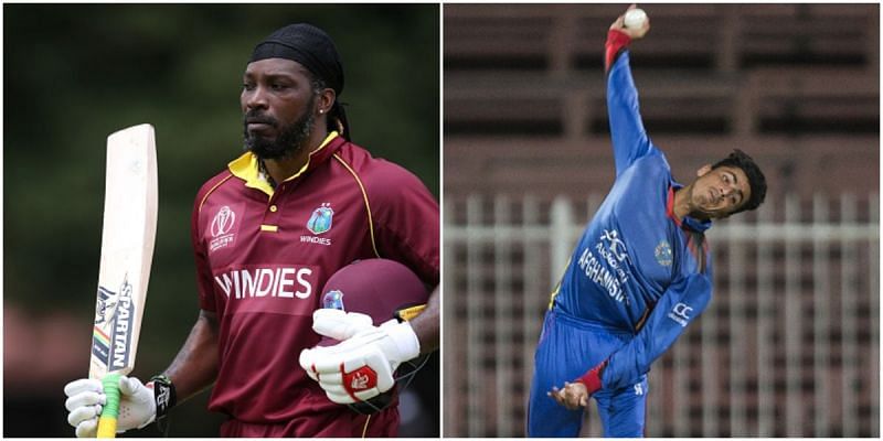 Chris Gayle and Mujeeb Ur Rahman will be up against each other