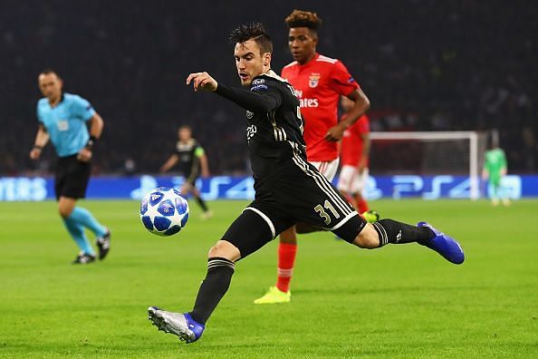 Reports: Arsenal monitoring Ajax star as a long-term left-back solution