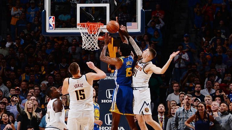 Hernangomez came up alive with a game-saving block to defeat the Warriors. Credit: Sky Sports