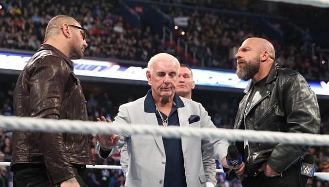 Batista and Triple H had quite the showdown at SmackDown 1000