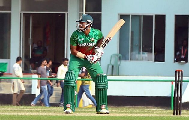 Soumya Sarkar hits a ton in the warm-up game against Zimbabwe. Photo: Raton Gomes/BCB