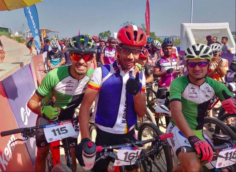 Kiran Kumar Raju, Trek Pro Rider at the 15th Edition of the MTB cycling championship, Pune