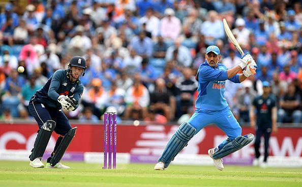 MS Dhoni played a slow knock of 37 against England at Lord&#039;s