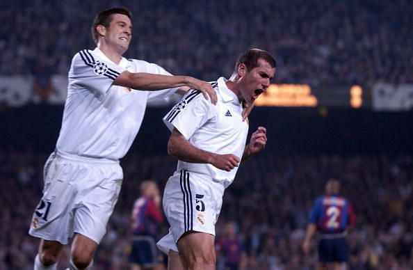 Solari with Zidane during his playing days