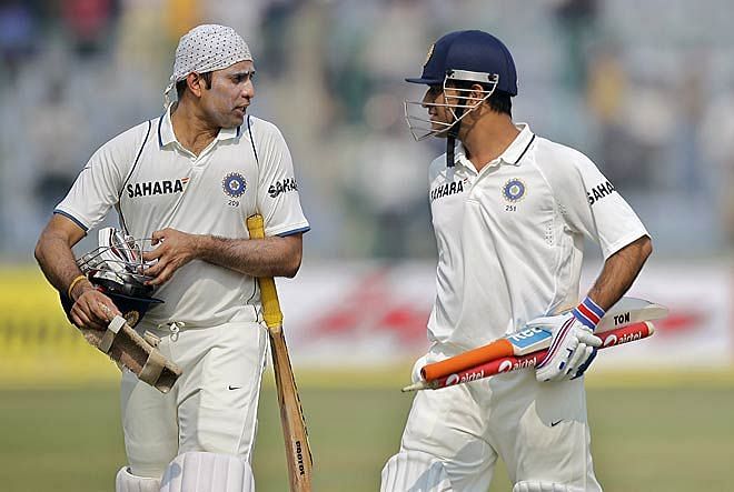Laxman and MS Dhoni