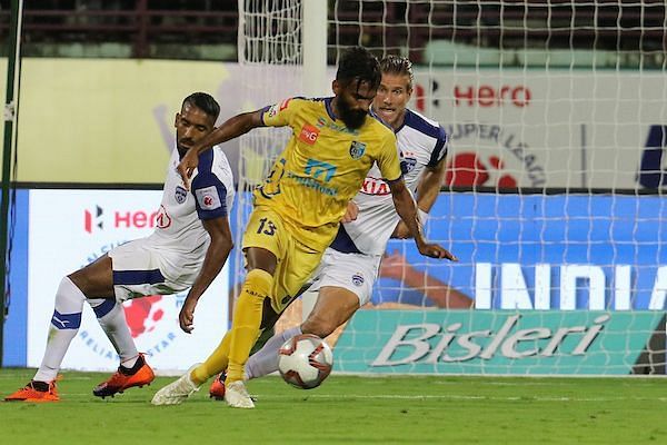 Vineeth failed to make a mark in the game [Image: ISL]