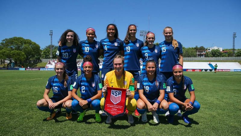 The United States team at the 2018 FIFA under-17 World cup (Image courtesy: FIFA)