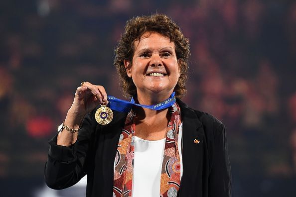 Evonne Goolagong Cawley at the 2018 Australian Open