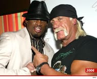 Dennis Rodman and Hulk Hogan; Still friends after all these years.
