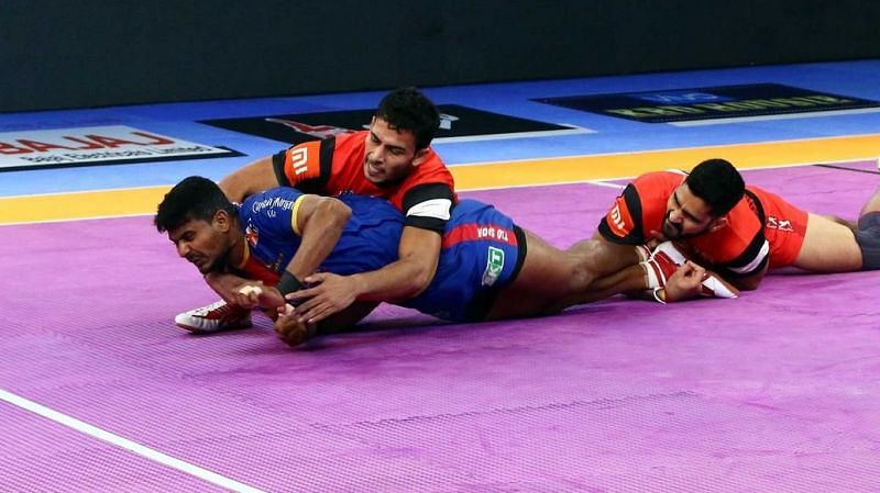 Bengaluru Bulls' defence was in good form tonight