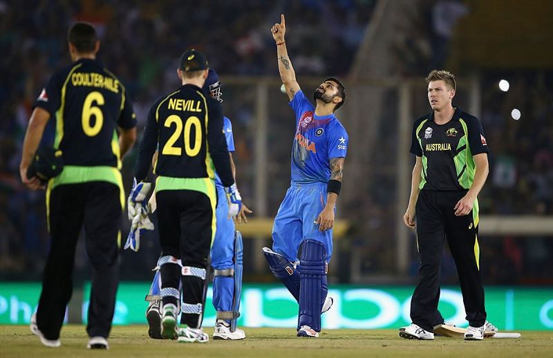 India beat Australia in the final over to qualify for the semifinal of World T20