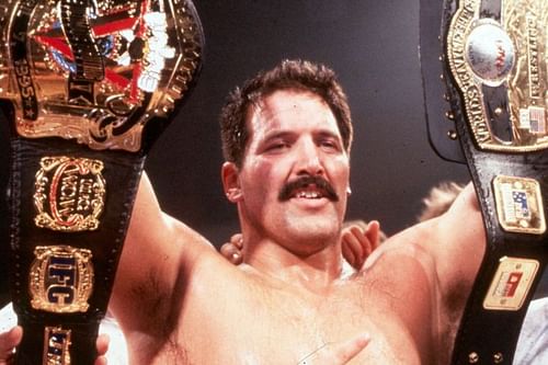 Dan Severn celebrates victory at UFC: Ultimate Ultimate 1995