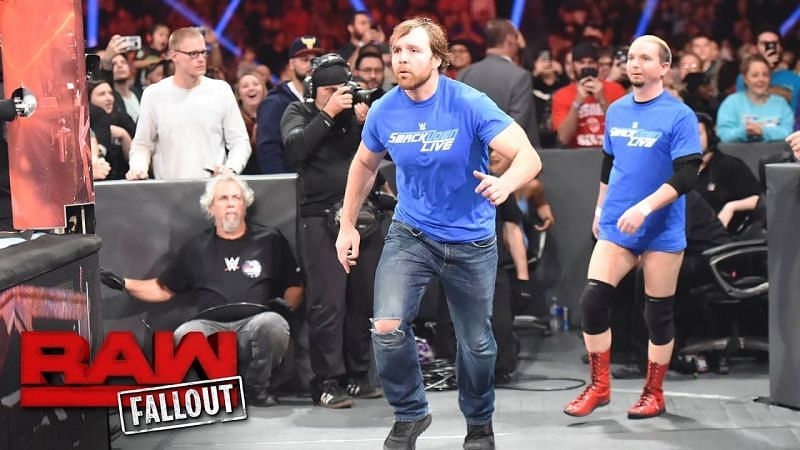 Dean Ambrose was eliminated by Braun Strowman in 2016