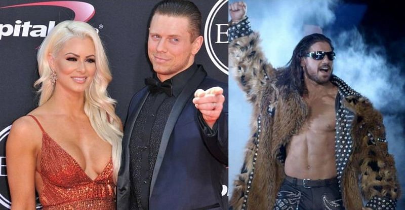 Maryse (left), The Miz (center) and John Morrison (right), are good friends in real life