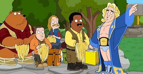 Animated Ric Flair was just as flashy