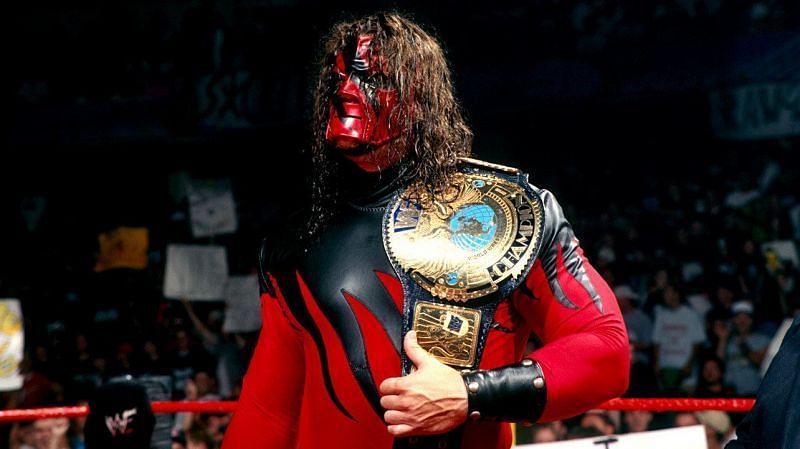 Kane with the WWF Championship