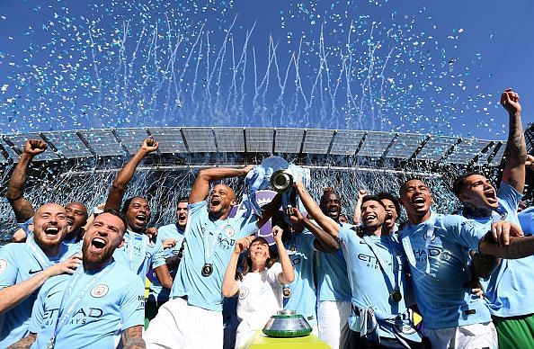 Manchester City won the Premier League last season with a record tally of 100 points