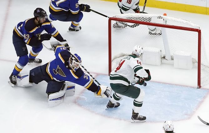 Granlund scores in third to lift Wild over Blues 3-2.