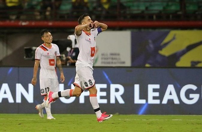 Ferran Corominas of FC Goa is leading the Golden Boot race (Image: ISL)