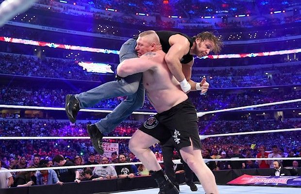 Brock Lesnar versus Dean Ambrose underwhelmed as a contest