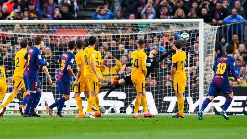 Stand and deliver: Messi&#039;s spectacular curler which gave Barcelona the win last season